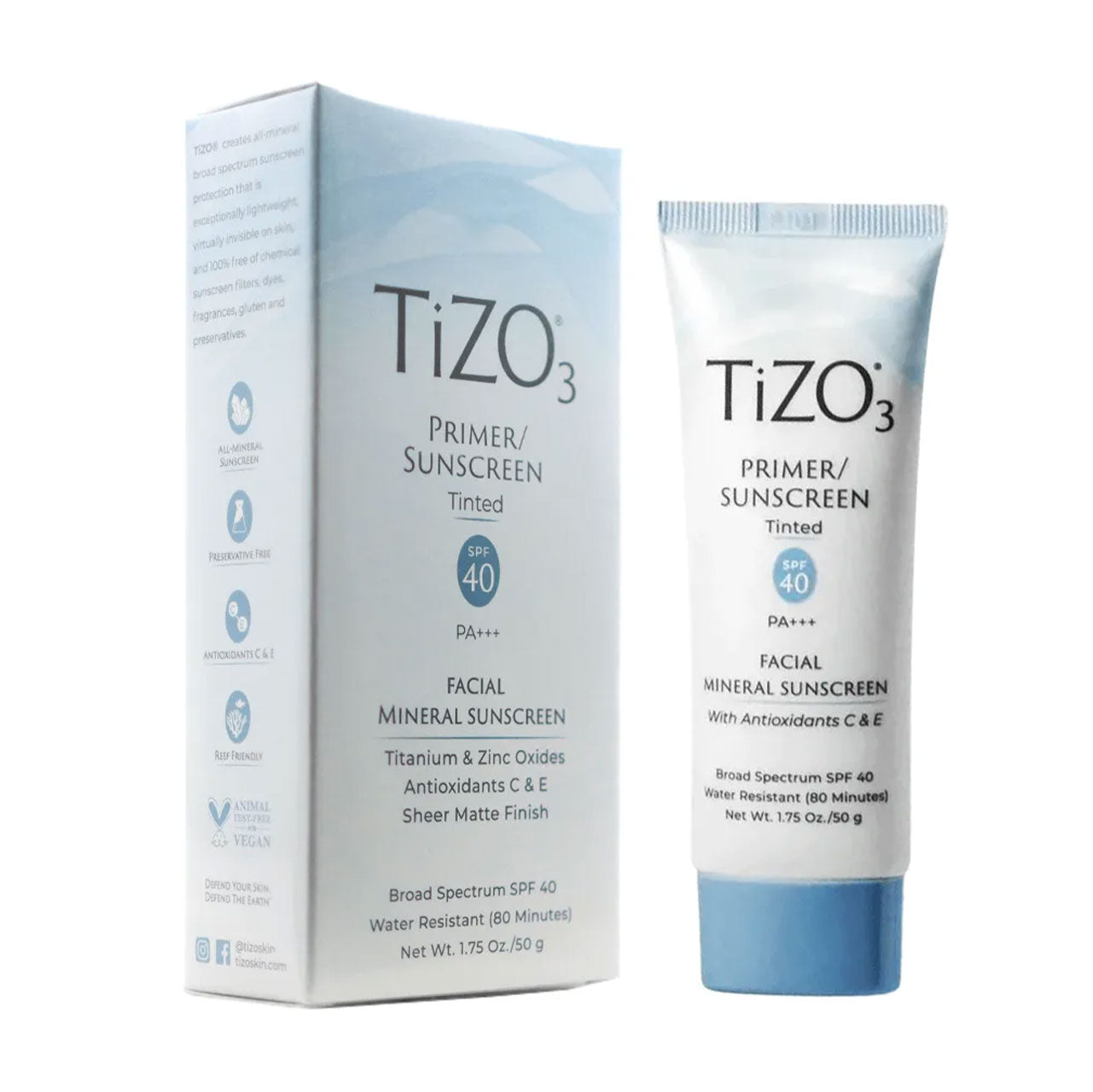 Tizo 3 spf 40 Protector Solar con Color 50g 1.75 oz